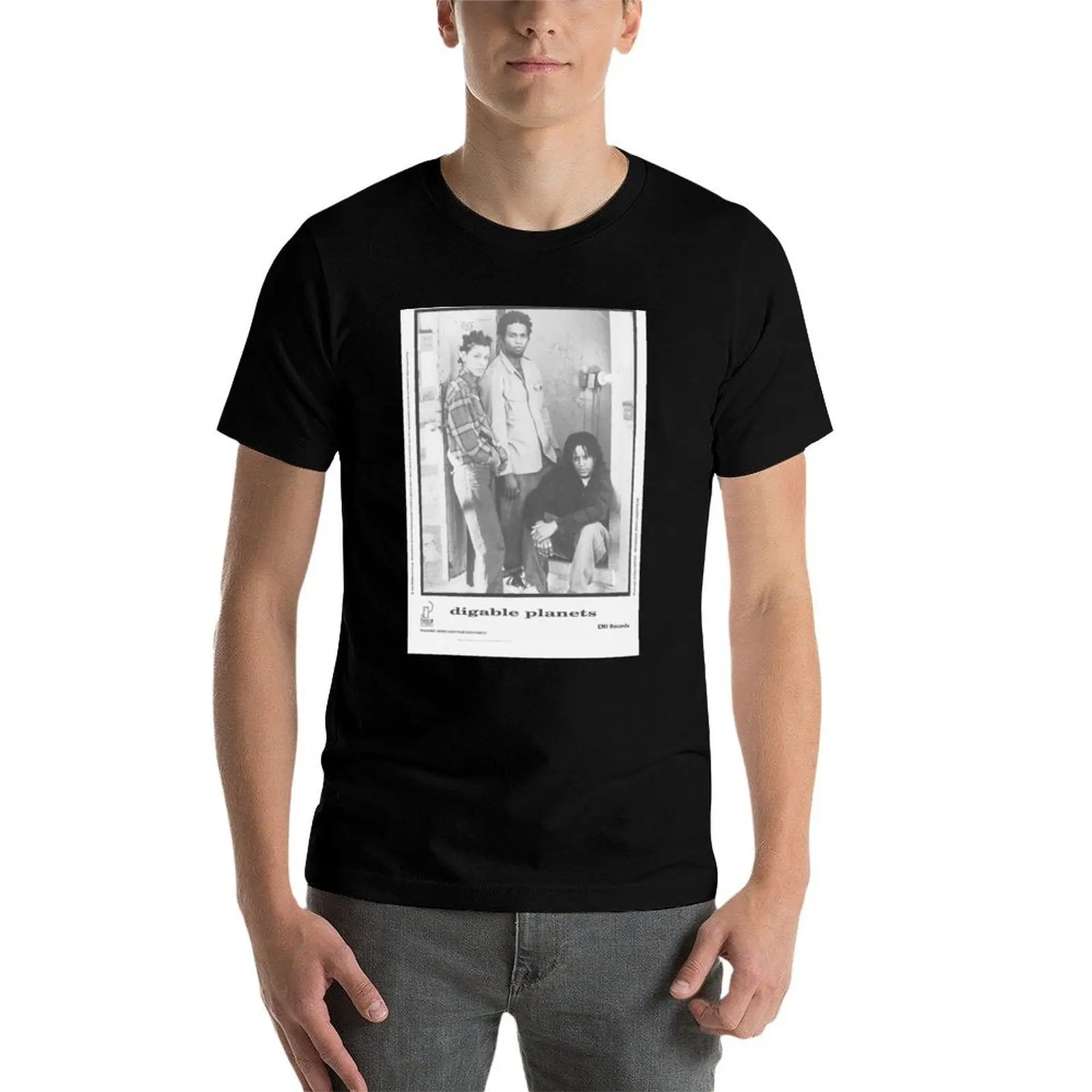 Фото Футболка digable planets design, базовая футболка из смесового хлопка с короткими рукавами №4