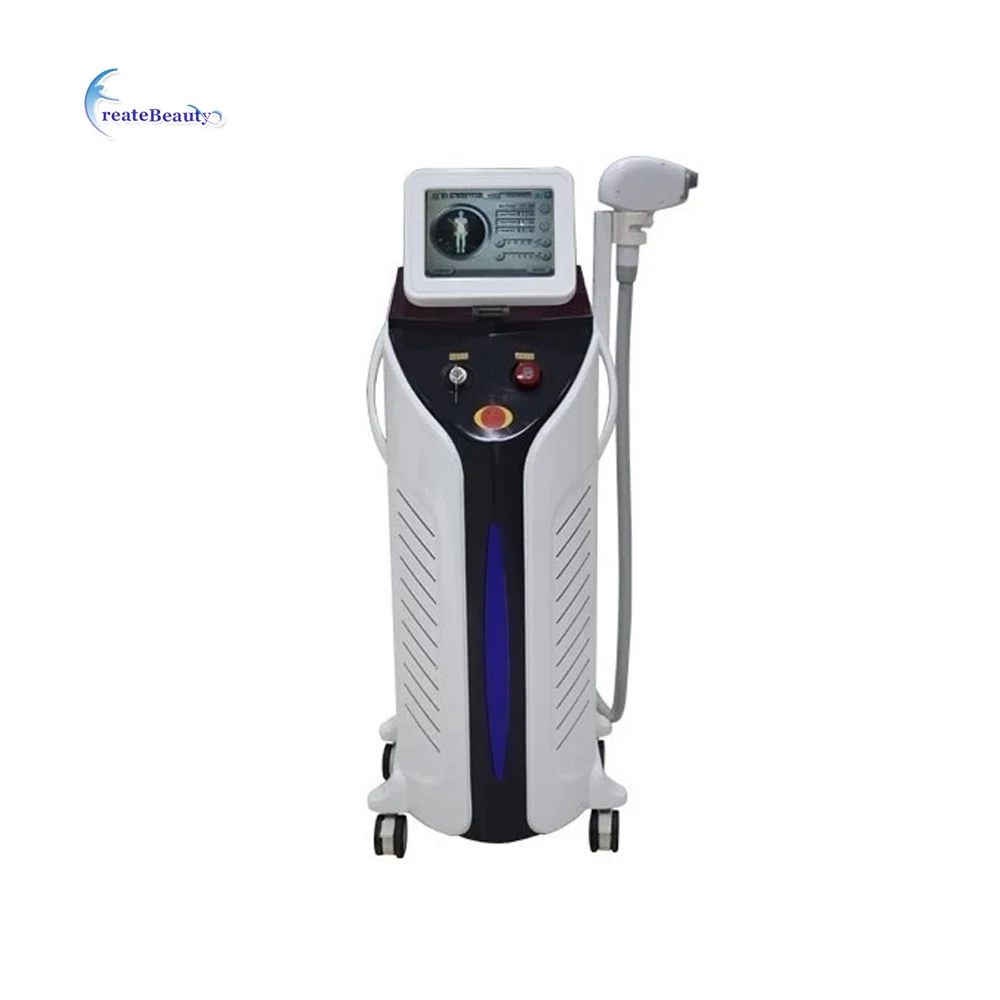 

755 808 1064 vertical diode laser hair removal machine for whole body