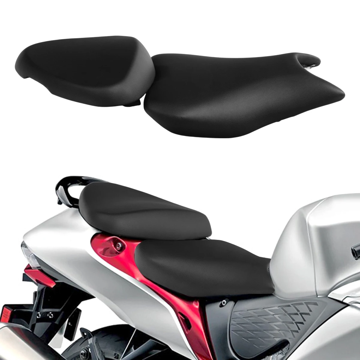 Фото Пассажирское сиденье водителя для Suzuki Hayabusa GSX1300R GSX-R 1300 2022-2025 3Gen, подушка переднего сиденья мотоцикла, замена задней капота №1