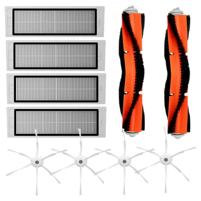 

10X For Xiaomi Mi Robot Vaccum Accessories / Spare Parts - Brushes & Filter Set