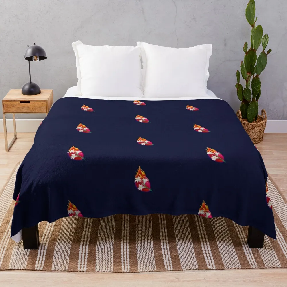 

Chaste Heart of St. Joseph Throw Blanket Textile For Winter Home
