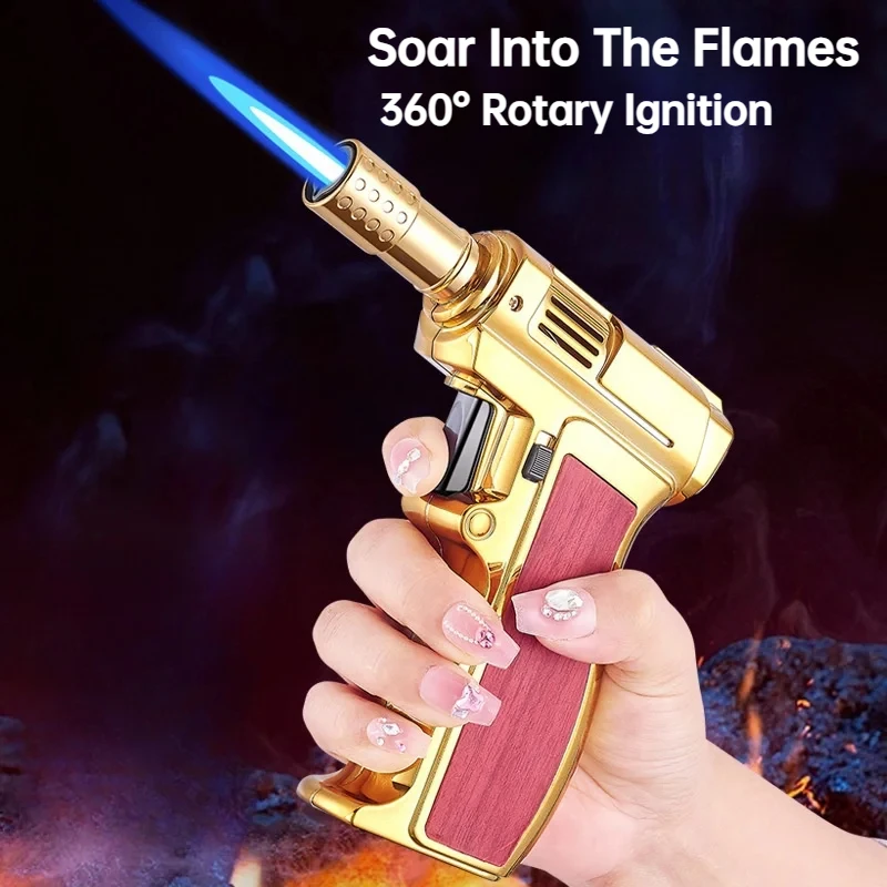 Уличная ветрозащитная Бутановая газовая турбо металлическая зажигалка