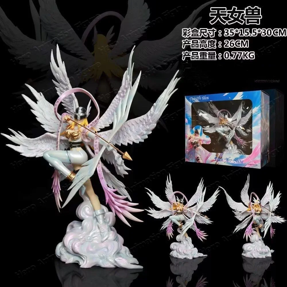 Фото В наличии: Фигурка Digimon Angelmon Celestialmon, статуэтка-модель, коллекционный подарок для любителей аниме №1