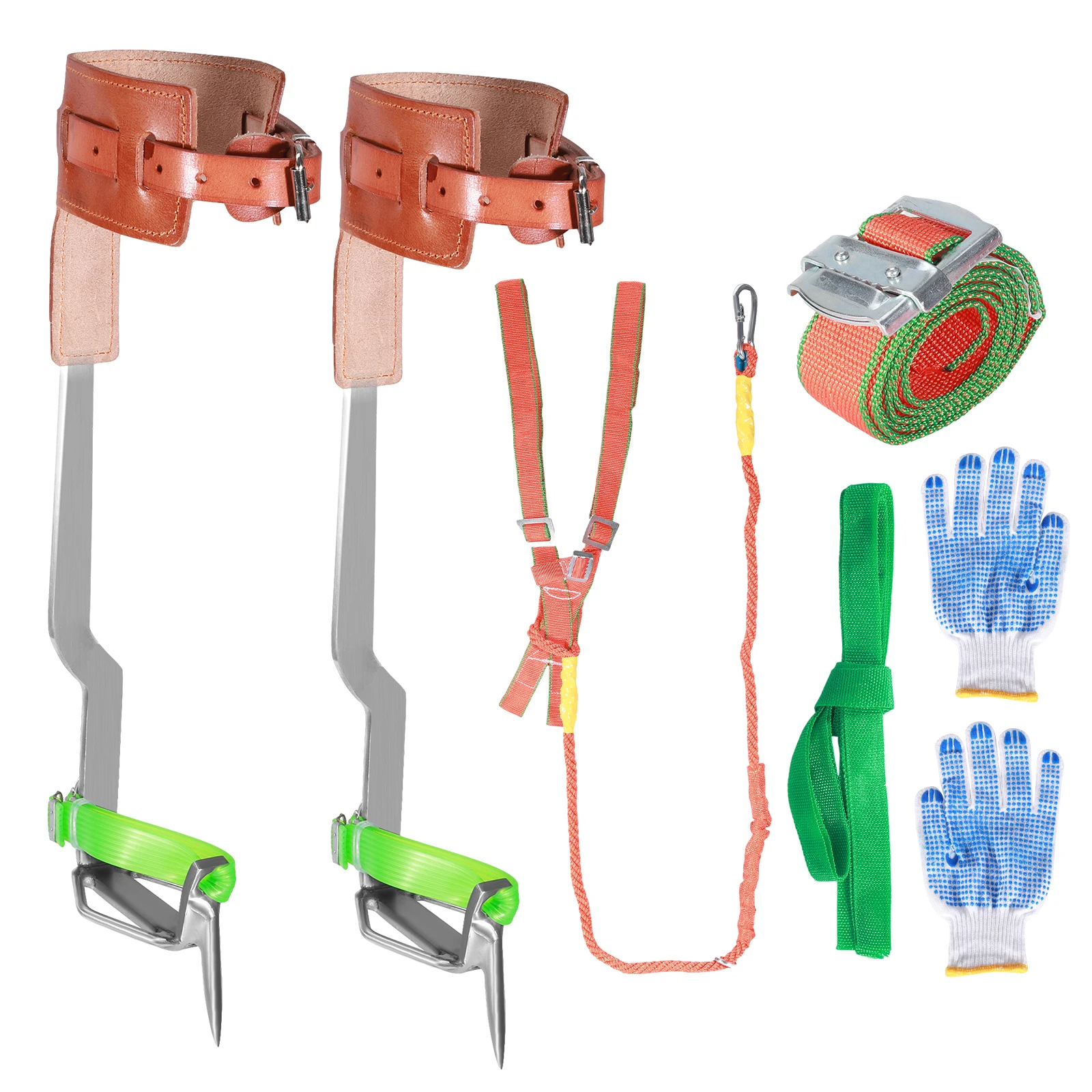

Tree Climbing Spikes Pole Climbing Spikes Stainless Steel Tree Climbing Gear Tree Climbing Non-skid Pedal For Climbers Logging