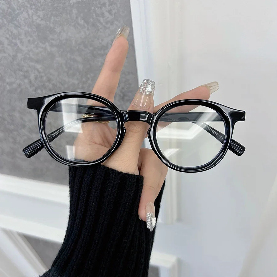 Модные модные круглые оправы для очков женщин и мужчин прозрачные брендовые