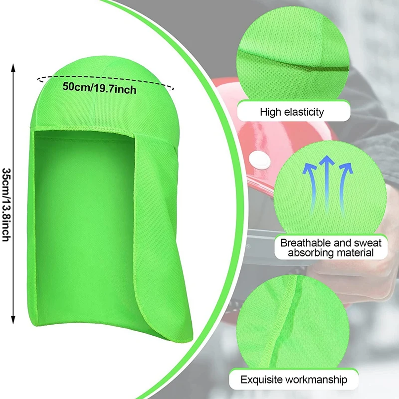 4 шт. твердая шляпа защита шеи Солнцезащитная жесткая идентичная и Шейная бандана