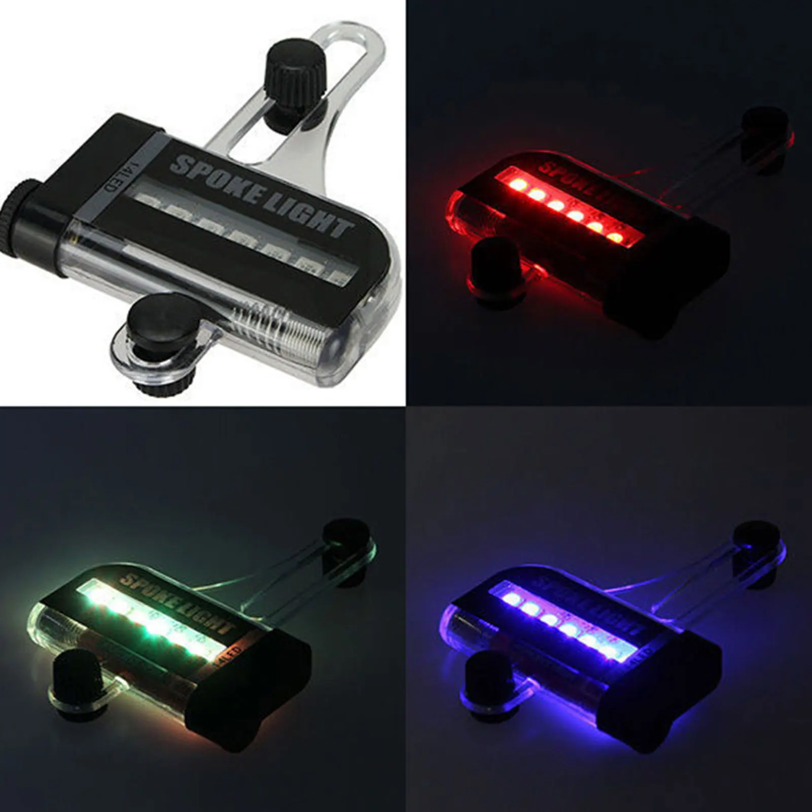 Hot Sale Two Side 14 LED Colorful Motorcycle Cycling Bicycle Bike Wheel Signal Tire Spoke Light 30 Changes Cycling Accessories