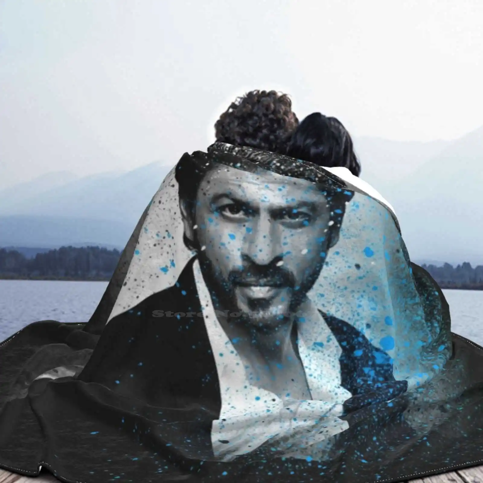 Шах Руххан (без текста) Креативный дизайн Удобное теплое фланелевое одеяло Srk