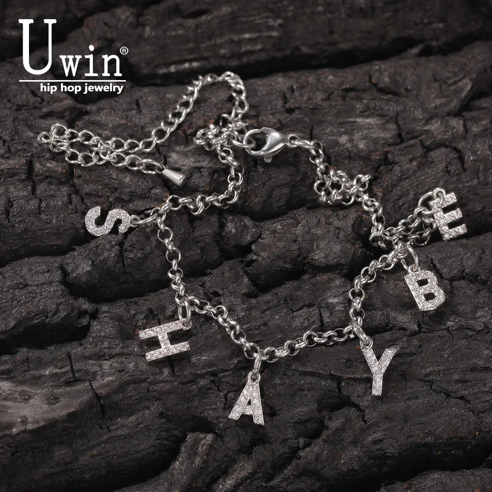 

Uwin DIY Initial Name Personalized Custom Letter Bracelet Gift Dropshipping