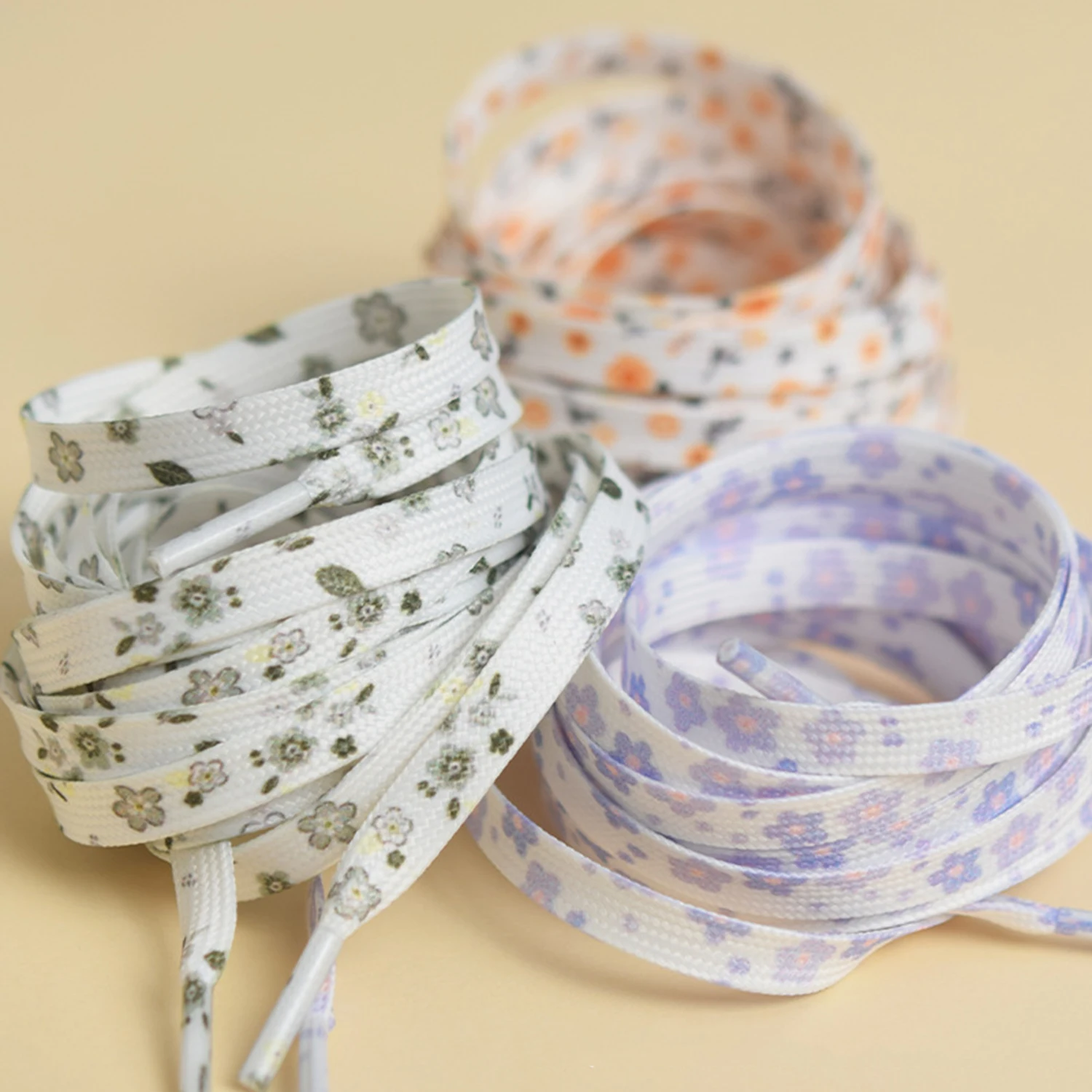 

Fashion Flats Laces Printing Shoelaces For Sneaker Casual Canvas Shoe Laces Shoes Accessories Colorful Print Shoelace