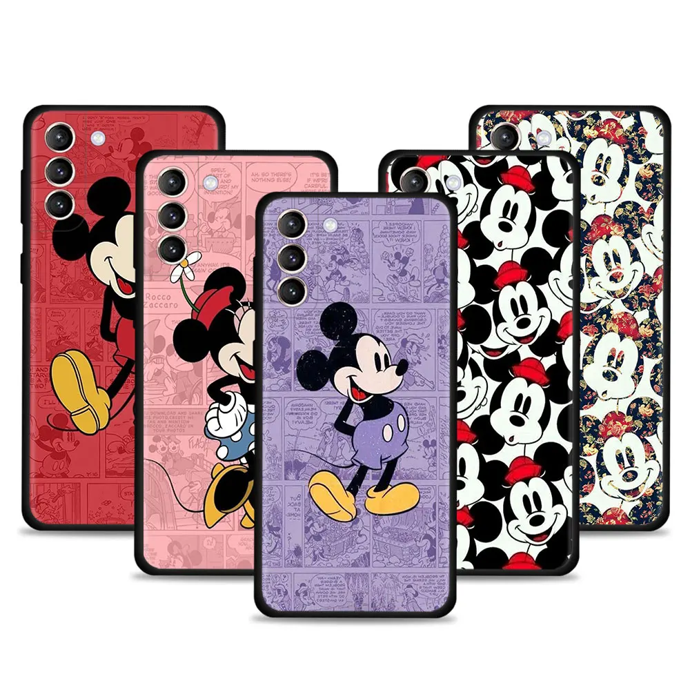 

Cartoon Mickey and Minnie Mouse Phone Case for Samsung Galaxy S20 S21 FE S22 Ultra S10 Plus 5G Note 20Ultra Cover Silicone Funda