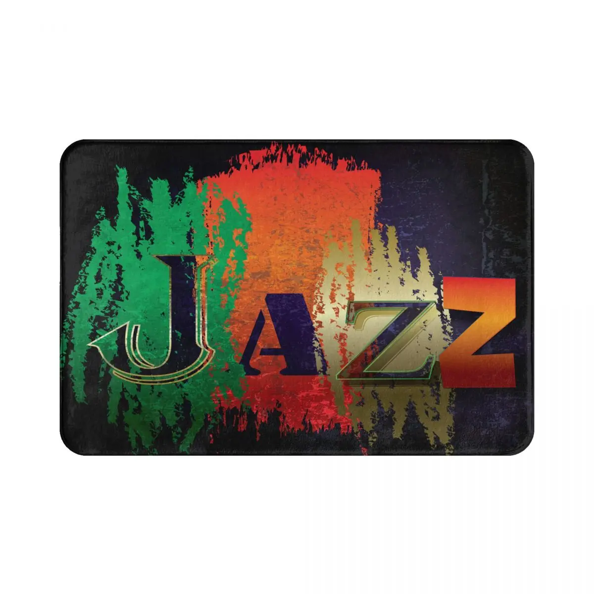 Нескользящий напольный коврик абстрактный джазовый музыкальный фон для комнаты