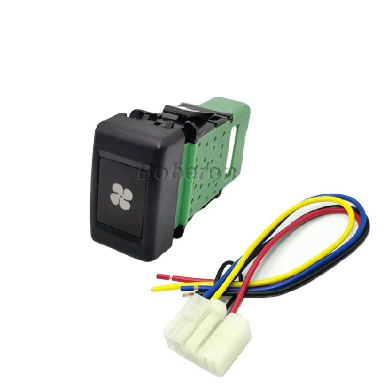 

1PC Front fog lights Rear Fog light Music LED Automatic Headlights Fan Radar Power Supply Switch Button For Isuzu KV100 700P