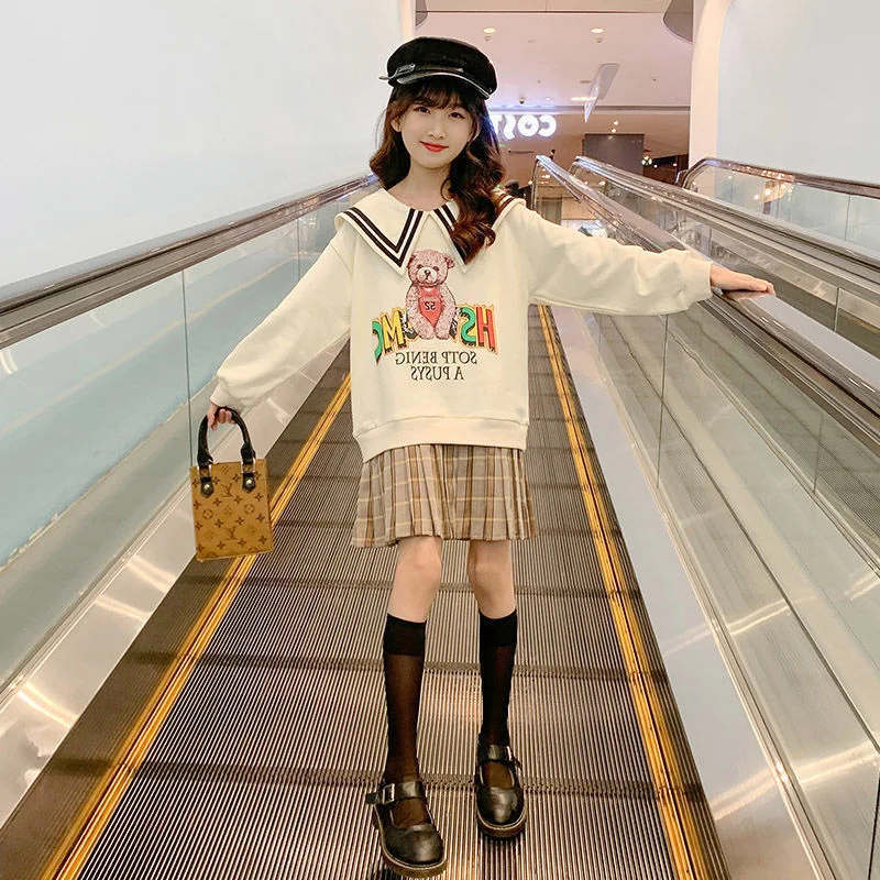 Girls' Hoodies Sweatshirts Jacket 2022 Elegant Spring Autumn Top Thicken Pullover Overcoat Tops Cotton Toddler Baby's Kids Child