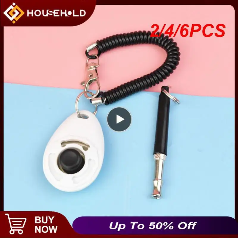 

1 Piece Pet Cat Dog Training Clicker Pet Obedient Whistle Adjustable Wrist Strap Sound Key Chain Household Pet Supplies