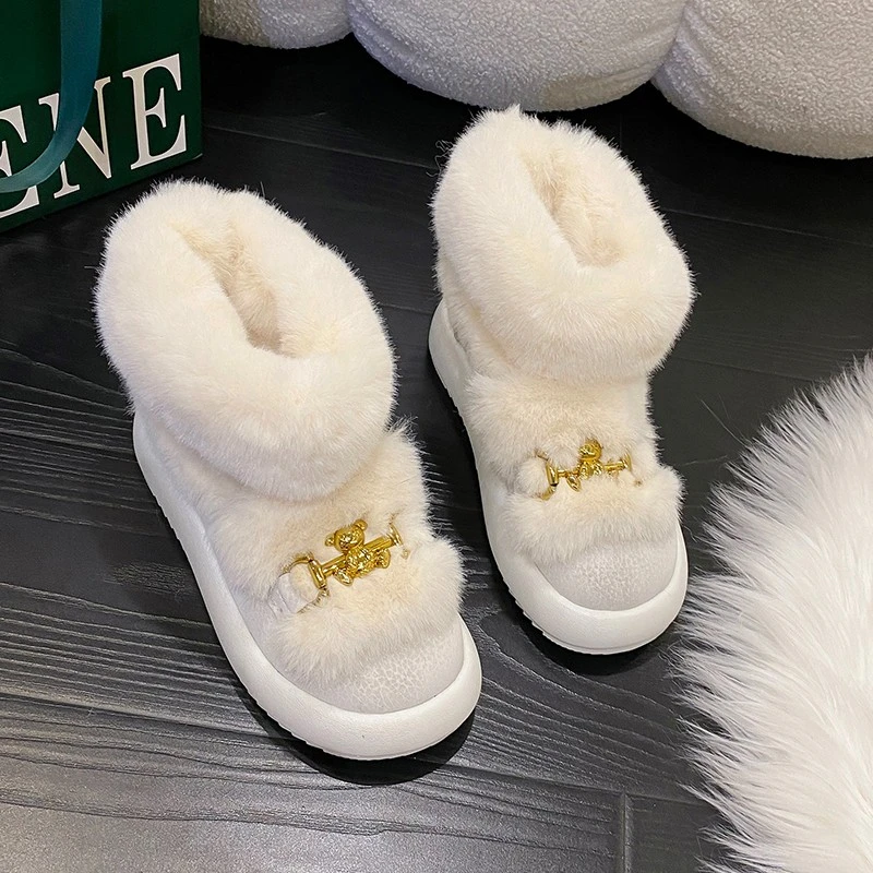 

Snow Boots Winter Faux Suede Retro Women Boots Slip-on Platform Short Boots Keep Warm Casual Boots Women's Boots 2022 Mujer