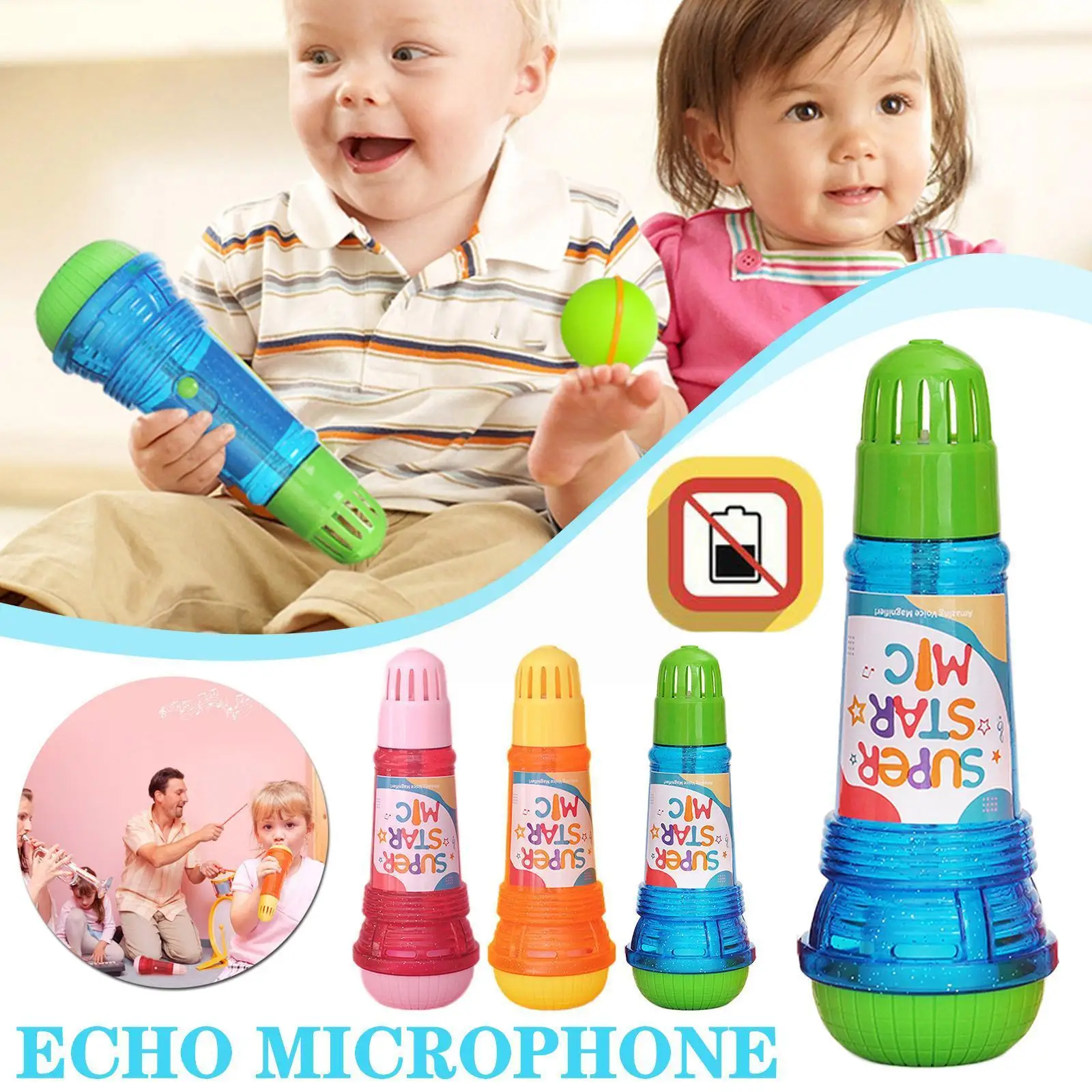 Kids Echo Mic Singing Microphone For Karaoke S Toddler Toddlers Musical Microphones Speech Music Voice Education Early G1P3