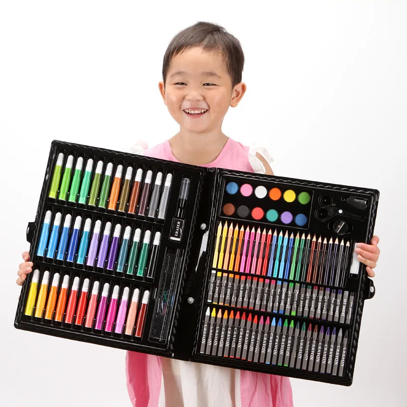 

Набор кистей для детского сада 150, цветные мелки для учеников, акварельная ручка, Детские канцелярские принадлежности