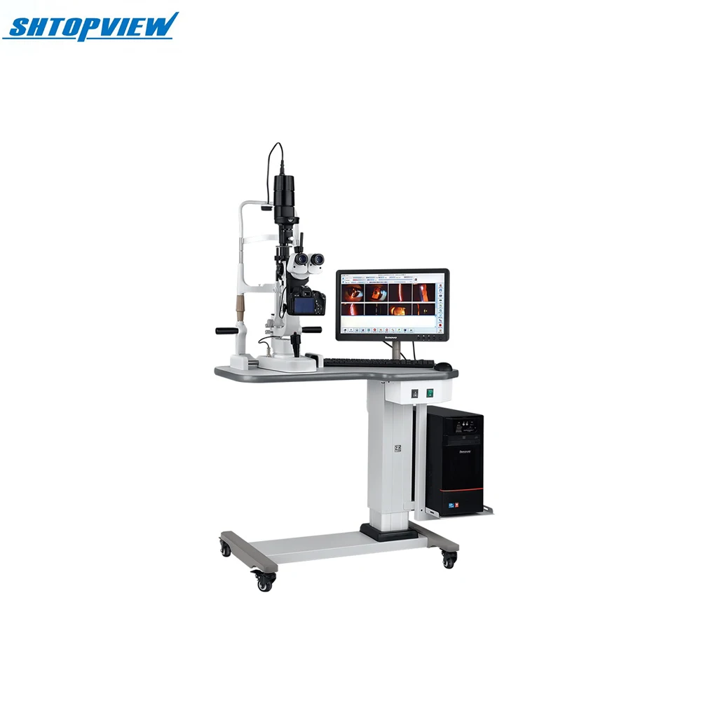 

BL-88D-2 New Coming Slit Lamp Microscope Include Table And Imac With Digital Camera And Software