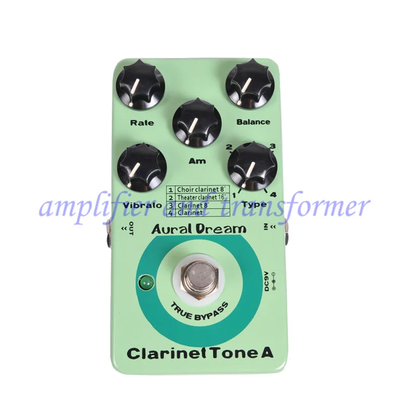 

Музыкальный кларнет, синтетический гитарный эффект, трансляция Tremolo Octave Harmony, вращающийся эффект