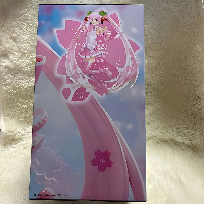 Фото В наличии: BANPRESTO Hatsune Miku, BANPRESTO EVOLVE Sakura Miku, фигурка из ПВХ, 22 см, коллекционная модель, аниме-фигурка, игрушка №3