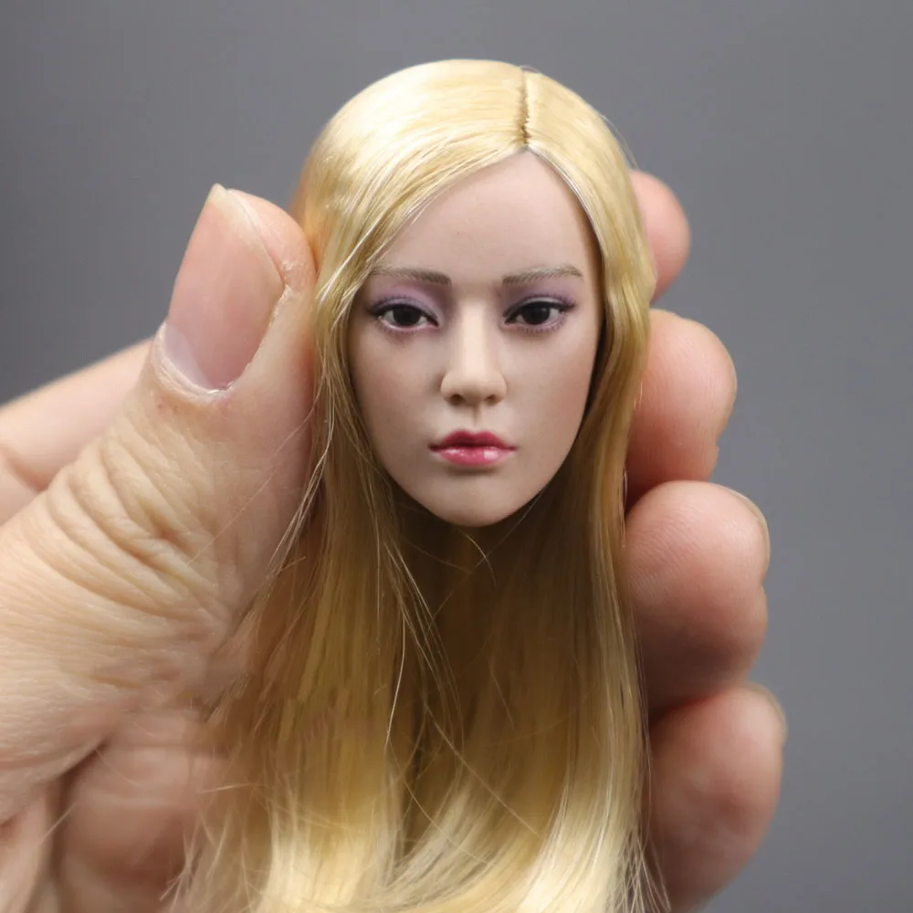 

Масштаб 1/6, скульптура головы женщины-солдата, блонд, красота, голова Луона, резьба, модель для 12 дюймов, экшн-фигурки, куклы, игрушки