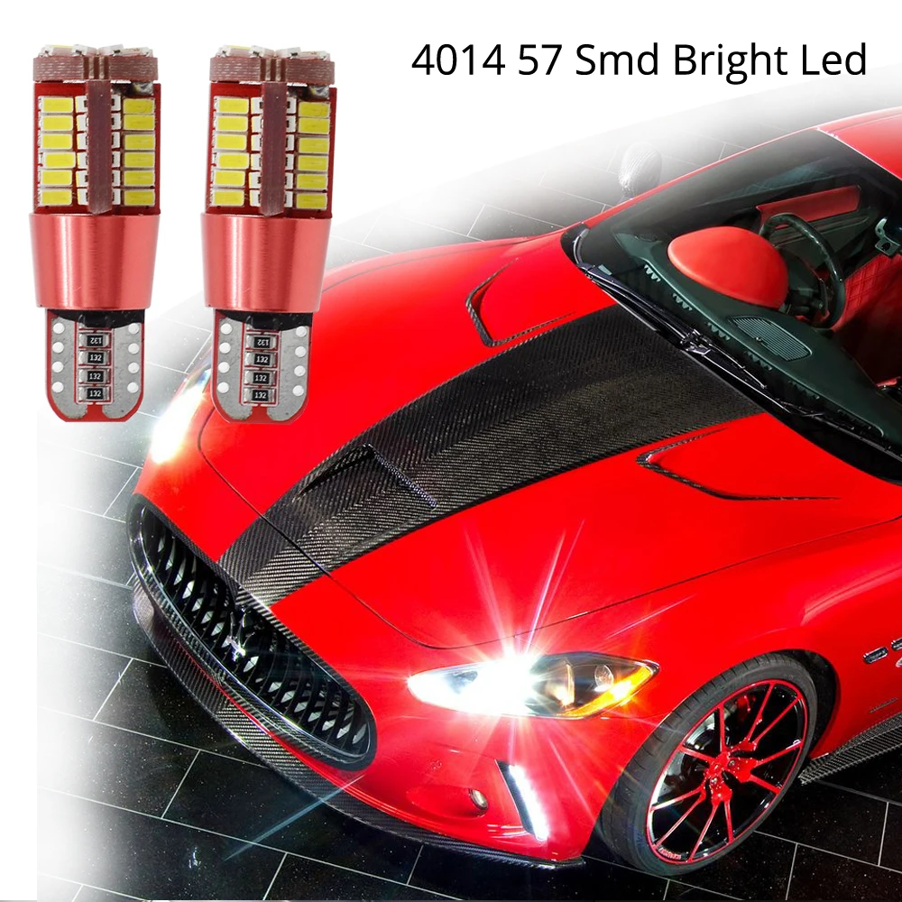 

T10 W5w Car Led 168 192 57SMD 3014 Trunk Lamp CANBUS Auto Wedge Marker Light Turn Signal Bulb Clearance Lamp License Plate Light