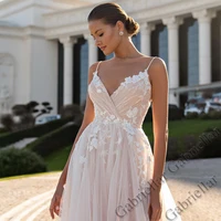 luxury wedding dress princess backless exquisite appliques sweetheart sleeveless mopping gown vestido de novia 2022 women