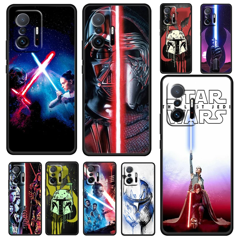 

Laser Sword Star Wars Cool For Xiaomi Mi 12 11 10 Ultra 11T 10T Pro Lite 11i 10i 10S 5G 4G Soft Silicone Black Phone Case Coque
