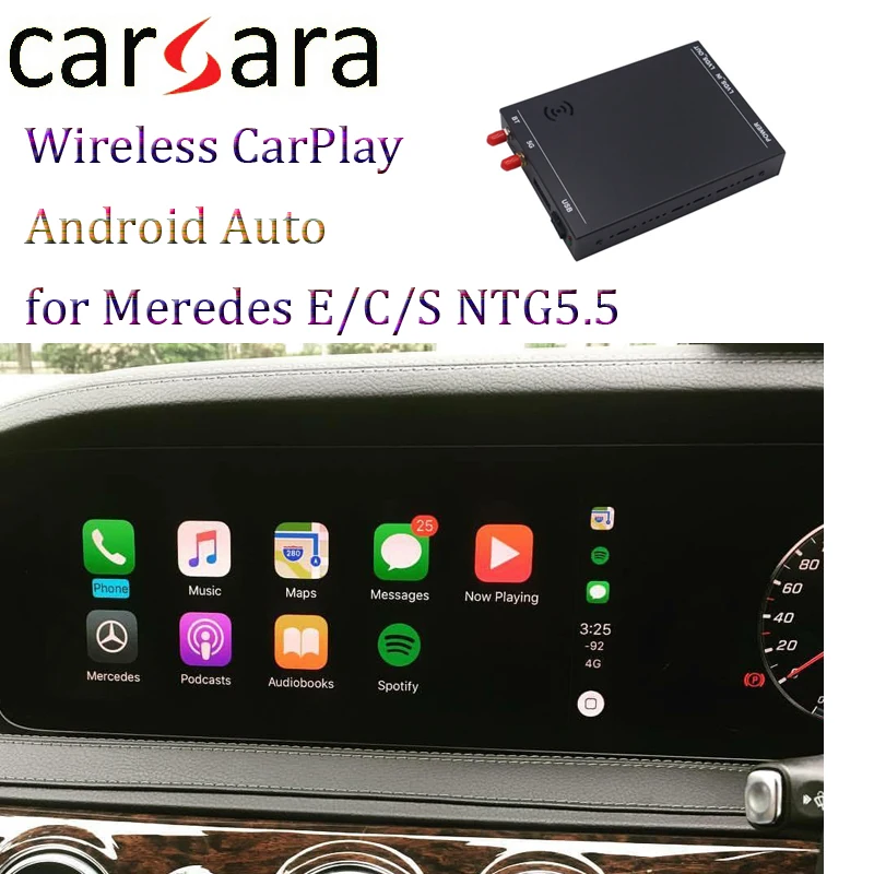 

Apple CarPlay for Mercedes-Benz E C S Class w222 NTG5.5 Mirror Link AirPlay Wireless Android Auto Car Radio Retrofit Online Navi