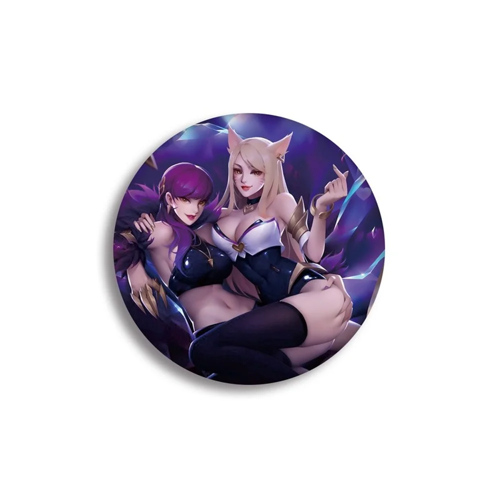 

Anime KDA Pins Brooches Cosplay Props Customized Badges Hat Bags Jewelry Gifts For Friends