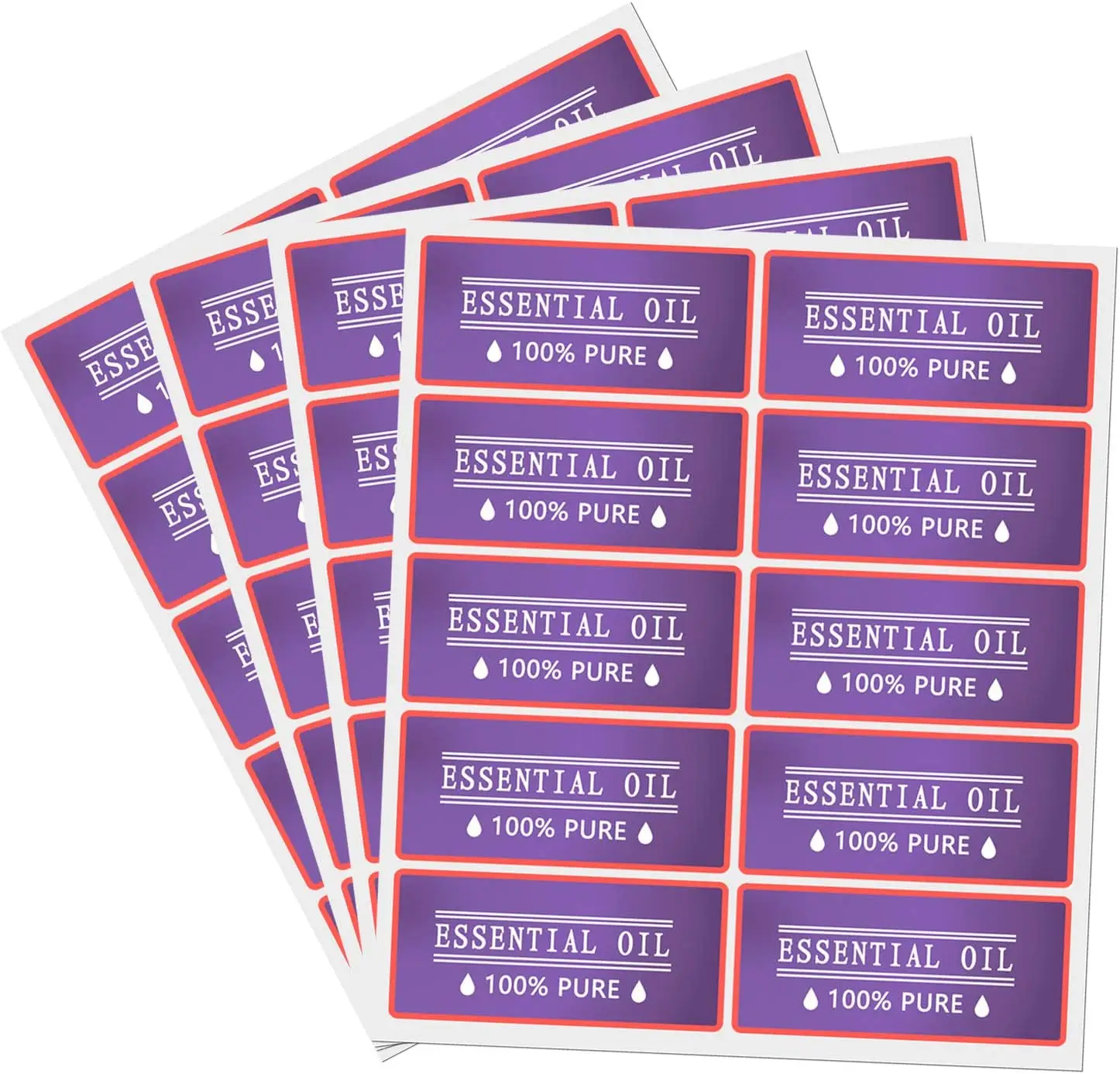 

Essential Oil Labels,Essential Oil Accessories Waterproof Roller Bottle Stickers Decoration for 10ml Bottle,2x1 Inch Stickers