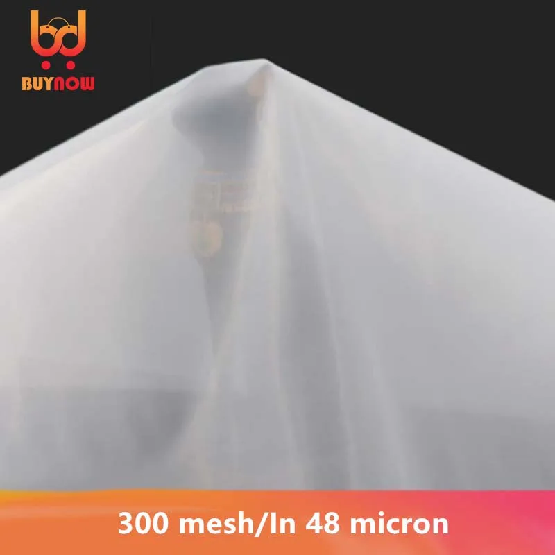 300 mesh/In 48 micron gauze water nylon filter mesh soya bean paint screen coffee wine net fabric industrial filter cloth 3 size