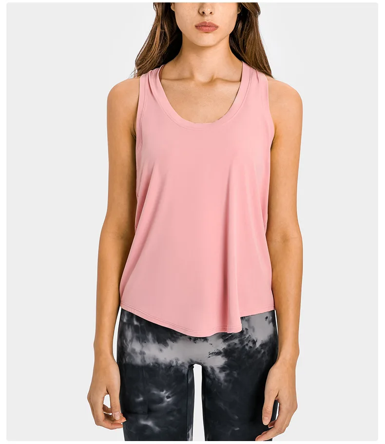 Yoga Tank Top Outdoor Jogging Womens Clothing Sports Top Summer Gym Fitness Vest Smock Thin Soft Tennis Female Sportswear