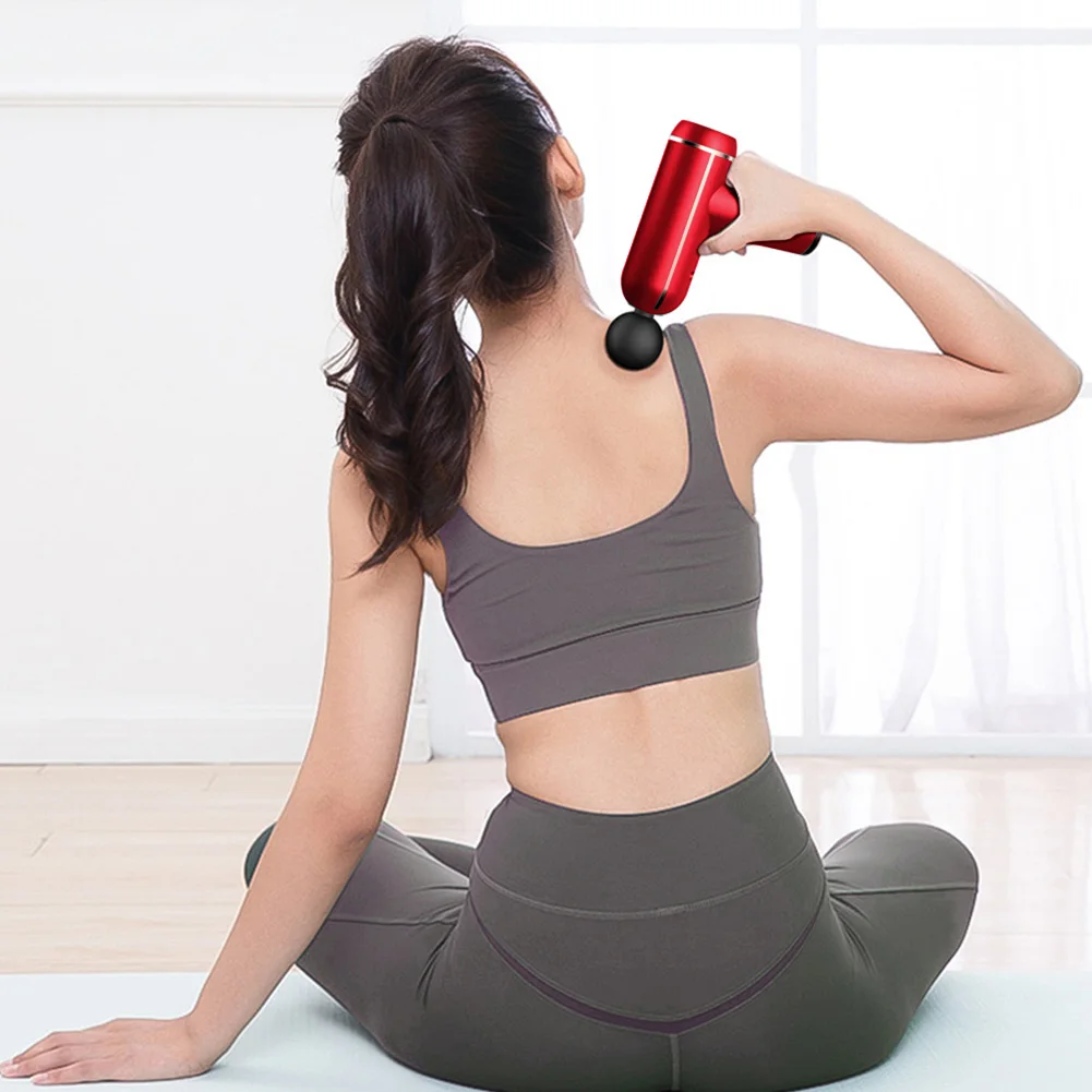 

Portable Massage Gun Electric Fascia Gun Neck Back Foot Leg Shoulder Body Vibration Deep Muscle Massager