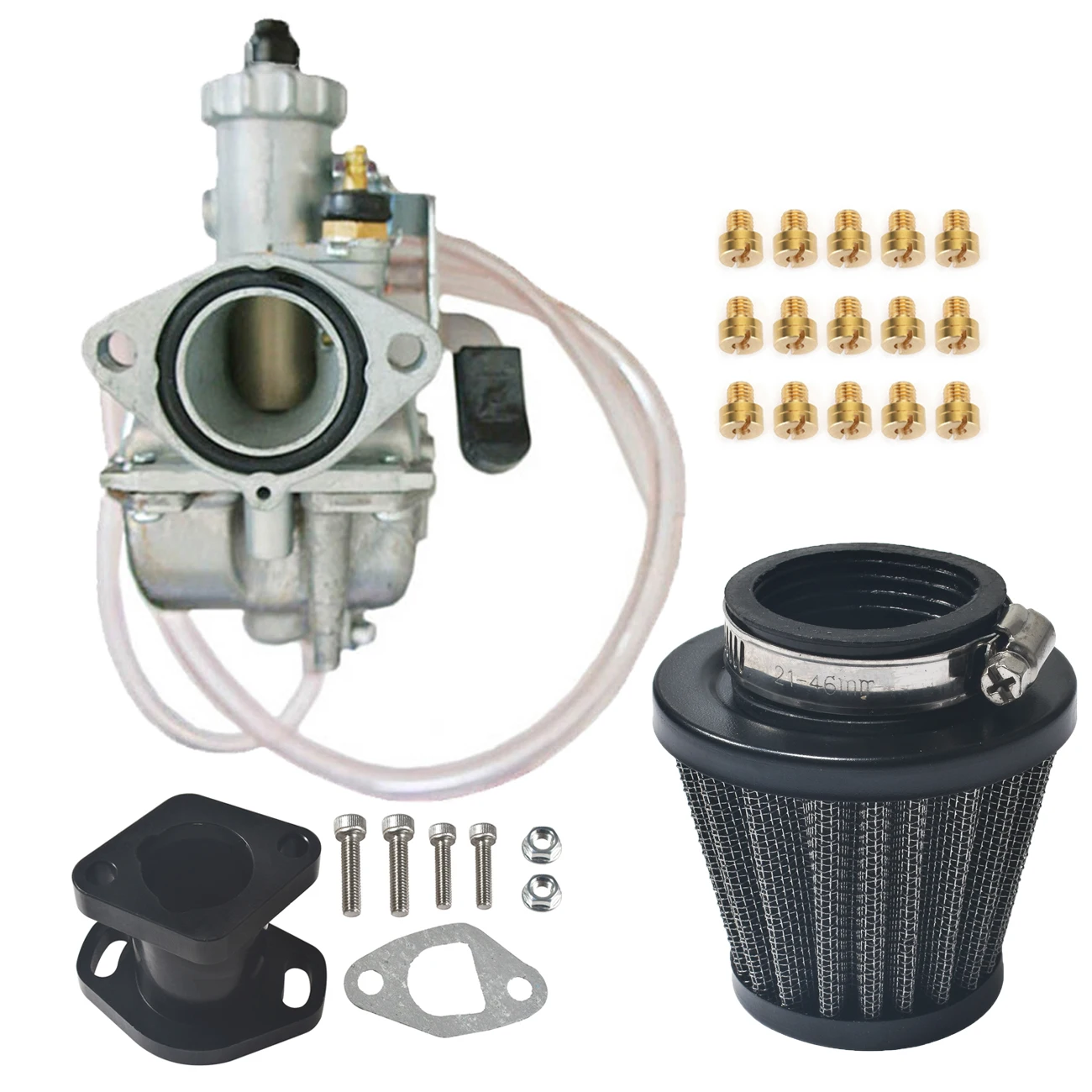 Карбюратор VM22 черная впускная труба комплект воздушного фильтра 38 мм для