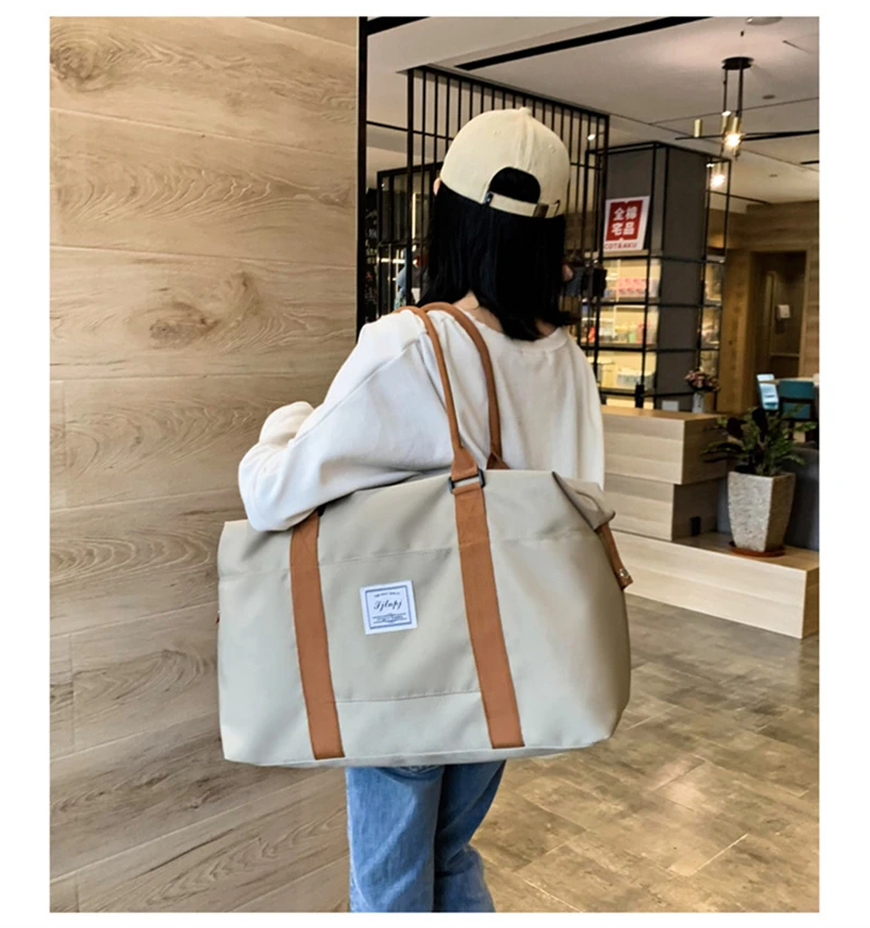 Men Women Travel Bag Large Capacity Bags For Sports Gym Overnight Luggage Weekend Voyage Fashion Shoulder Duffle Travel Totes