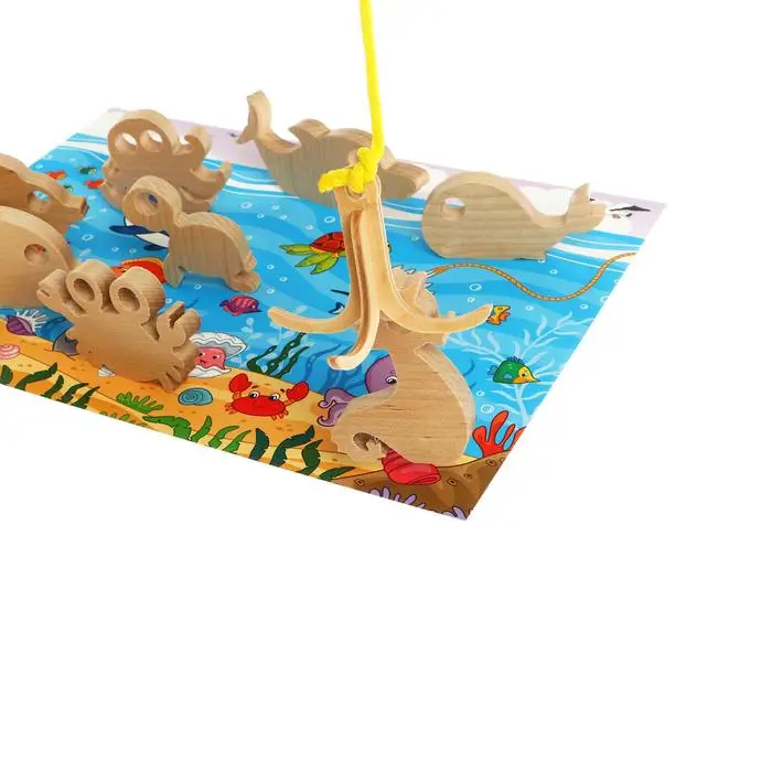 Развивающая игра из дерева Рыбалка PELSI |