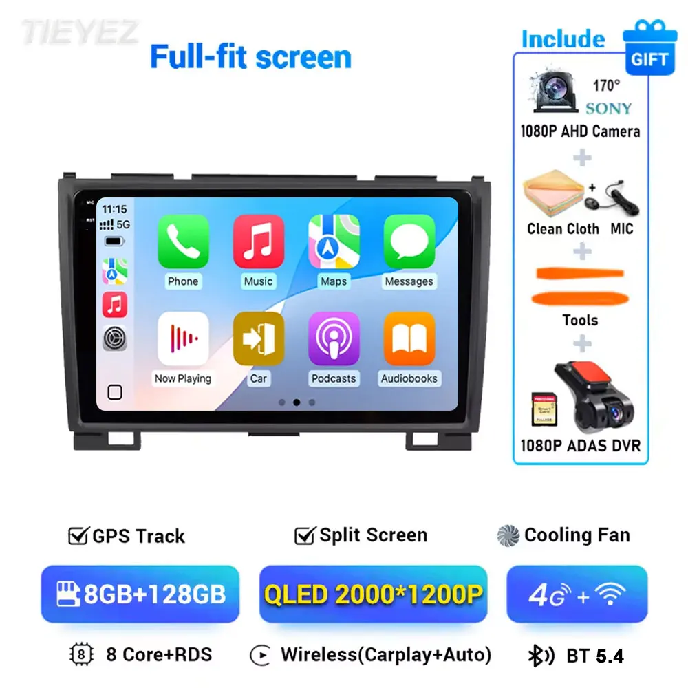 

Android 15 для GREAT WALL Hover Haval H3 H5 2011-2016 4G WIFI BT DSP DVD CarPlay Радио Мультимедийный видеоплеер Навигация GPS