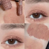 6 colors glitter liquid eyeshadows contour makeup lasting matte natural cheek contour blush pigment milk coffee shadow cosmetics