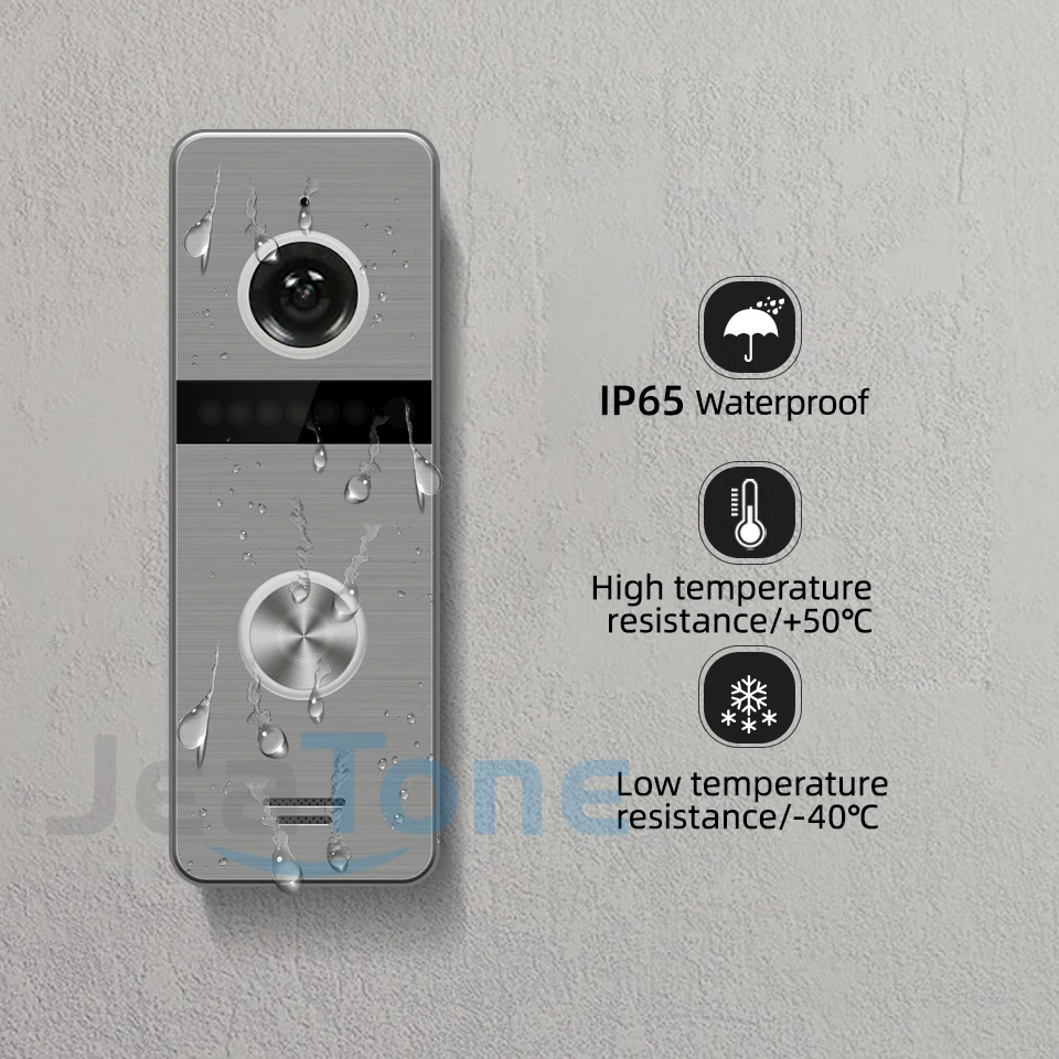 JEATONE Tuya Smart Wireless Video Intercom Support 1/2/3/4 Apartments  Outdoor Video Doorbell Camera with IP65 Waterproof enlarge