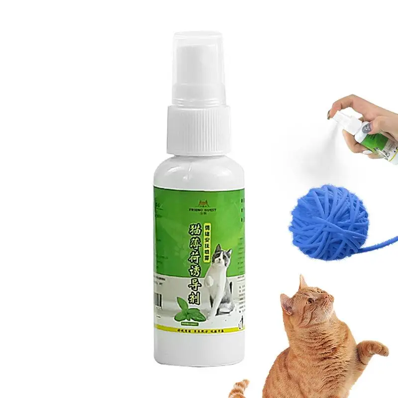 

1PC Natural Catnip Toy Liquid Spray Boredom Solution Excite Entertain Dog Cats Treat Toys Behavioral Support
