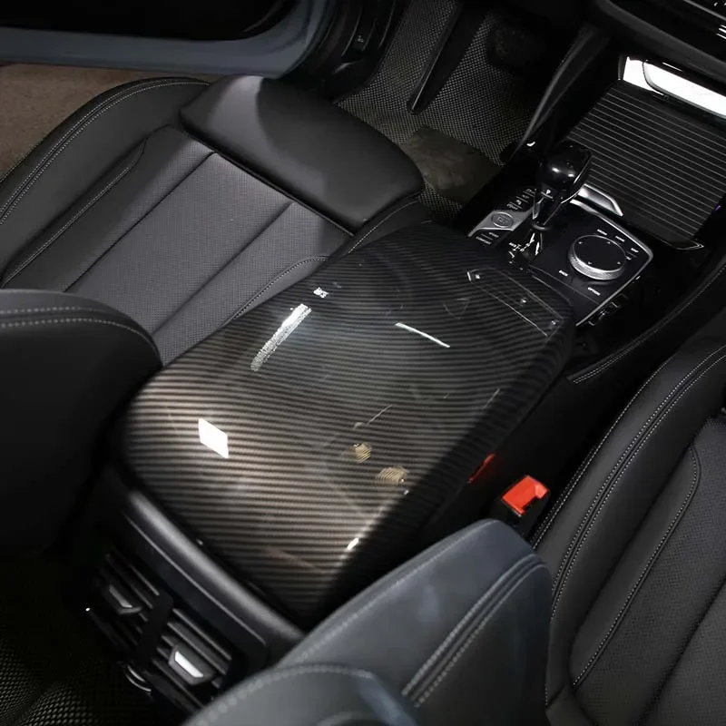 1 шт. LHD подлокотник центральной консоли из углеродного волокна чехол подходит