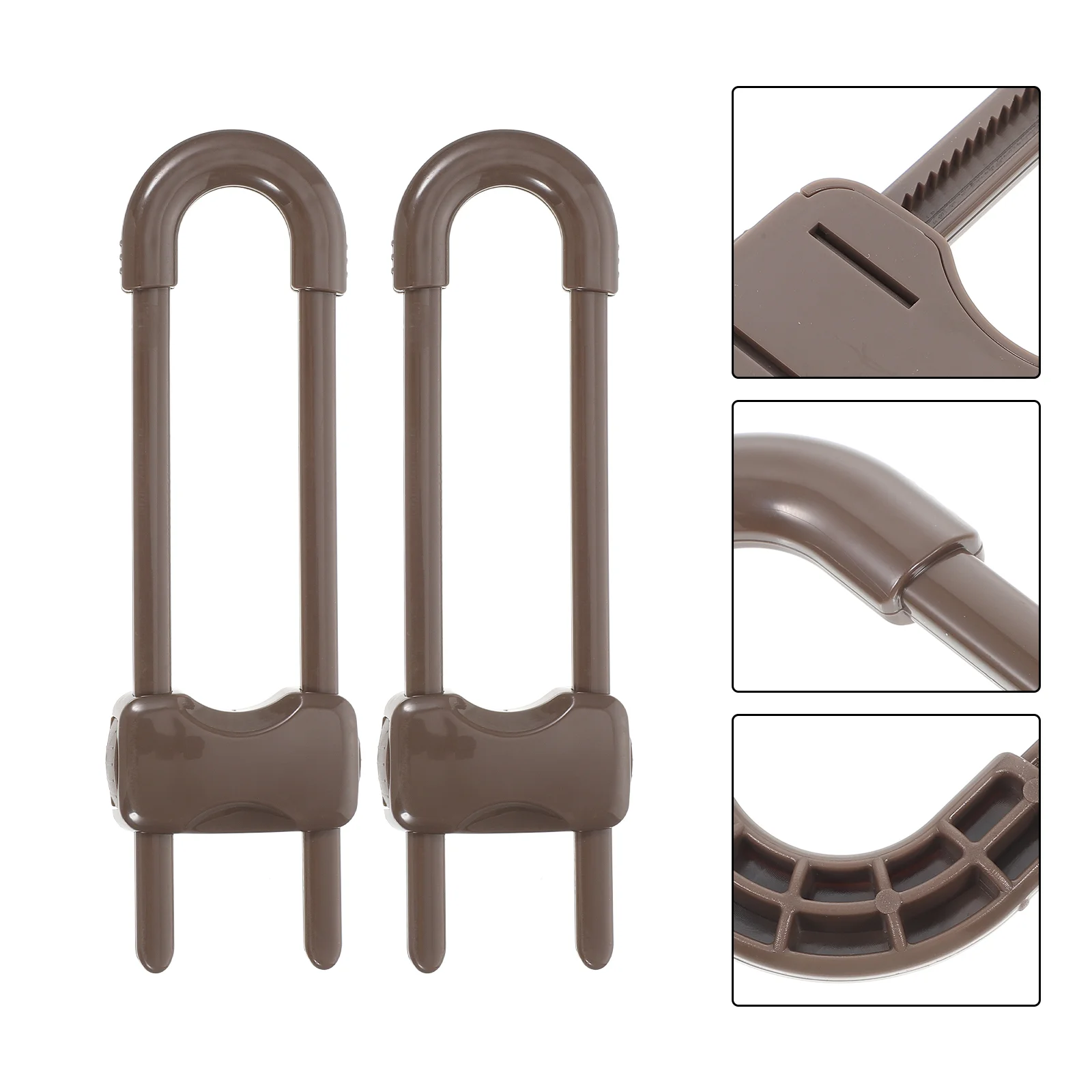 

Locks Cabinet Babychild Cabinetsdoor Lock Proofinglatches Babies Fridge Drawer U Proof Shape Glide Handle Plasticadjustable