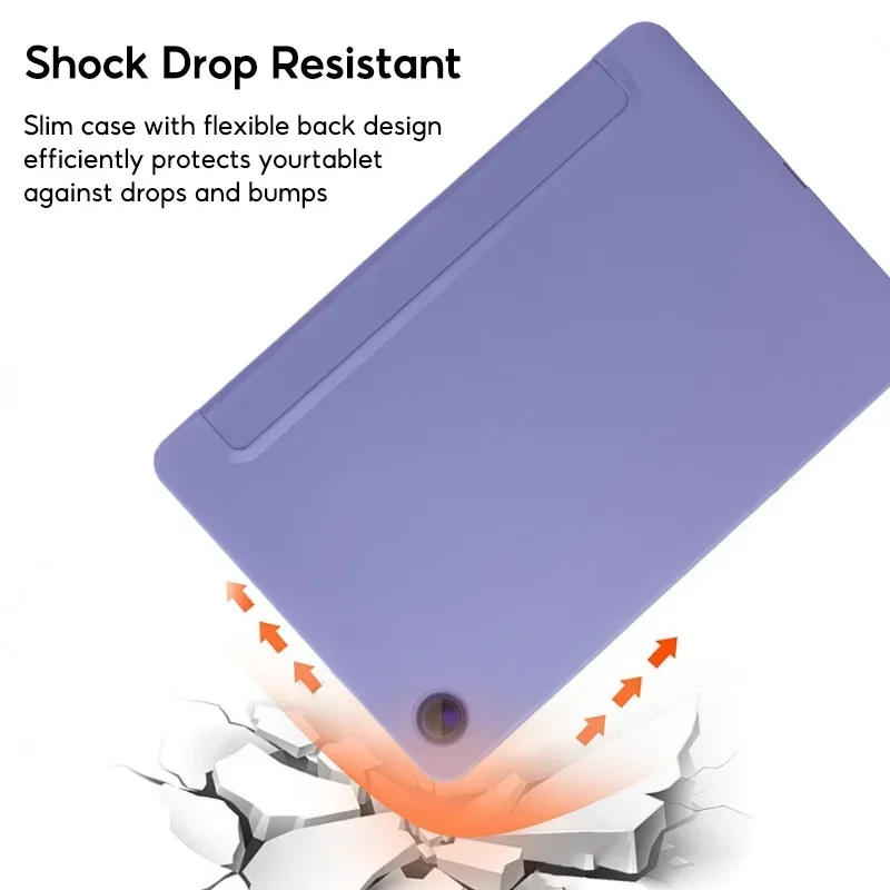 Чехол для Samsung Galaxy Tab S9 X710 S6 Lite P610 P615 A7 A8 X205 X200 S7 S8 11 PU Tablet Cover Smart Case