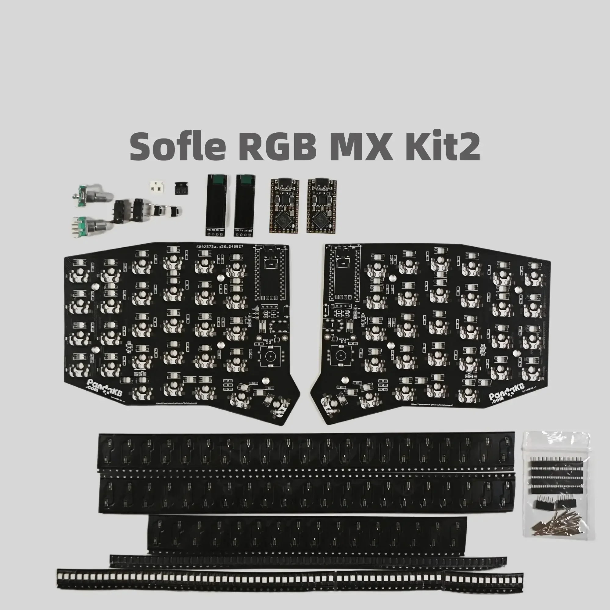 Разделенная клавиатура PCB Kit Sofle Diy Механическая на заказ Аксессуары RGB MX