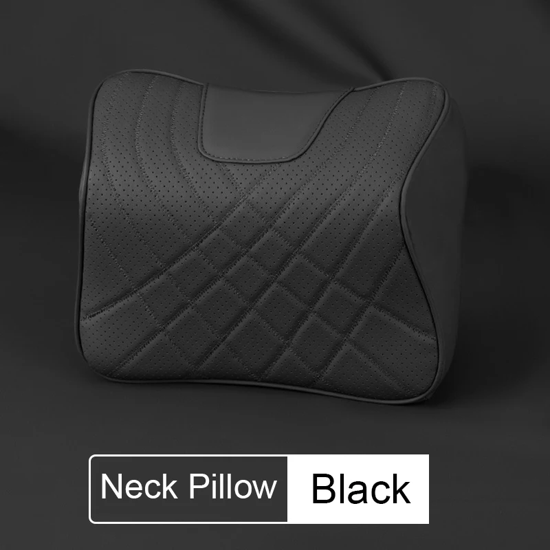 

Подголовник из кожи наппа, Подушка под шею для сидений Mercedes Benz Audi BMW Jeep KIA Toyota Volvo Ford Honda VW и т. Д.