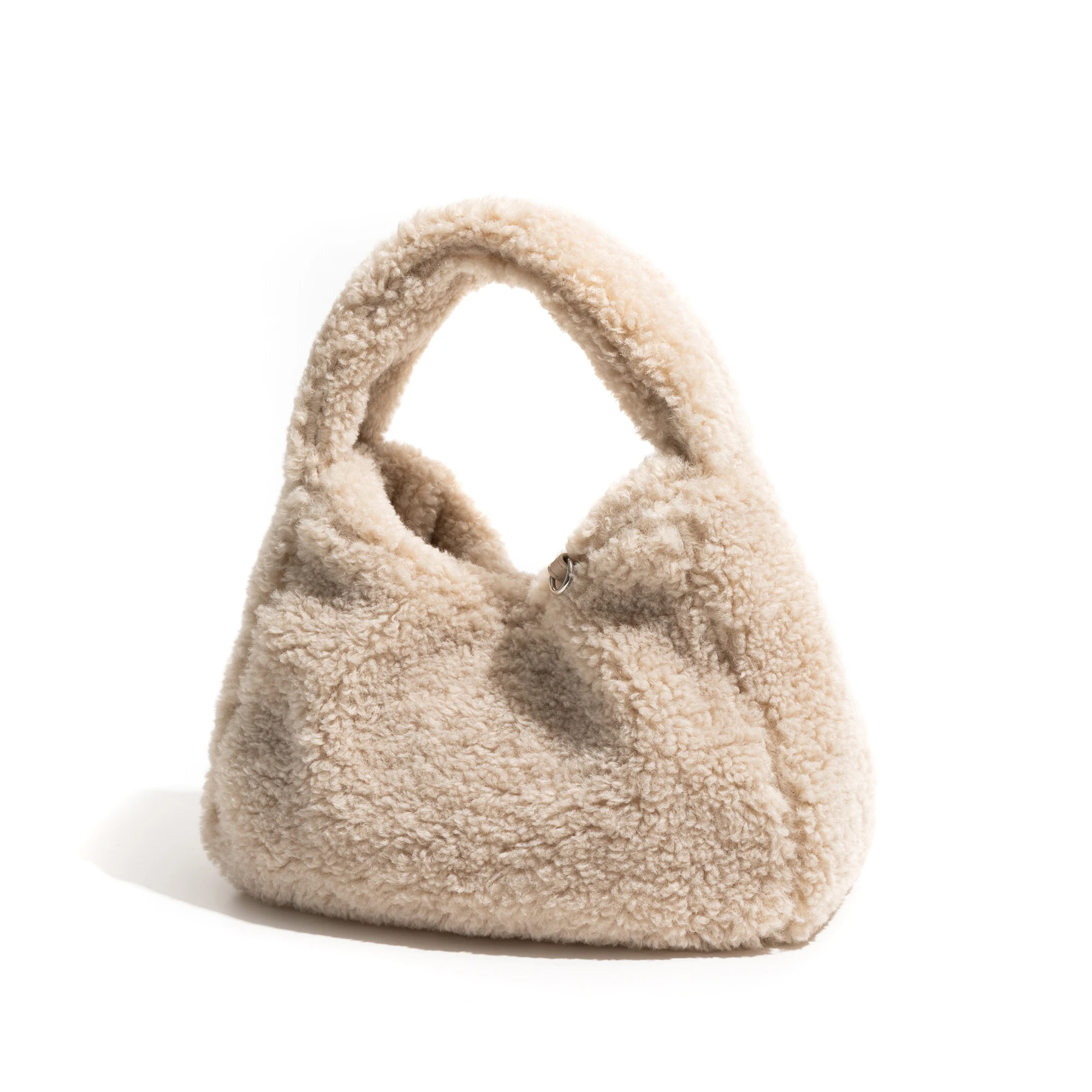 MABULA зимняя плюшевая стильная маленькая сумочка для телефона из овечьей ткани