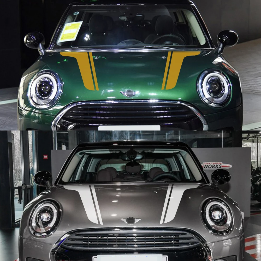 

Аксессуары для MINI Cooper S One Countryman Clubman R55 R56 R60 R61 F54 F55 F56 F57 F60 стильная Автомобильная головка наклейки на капот