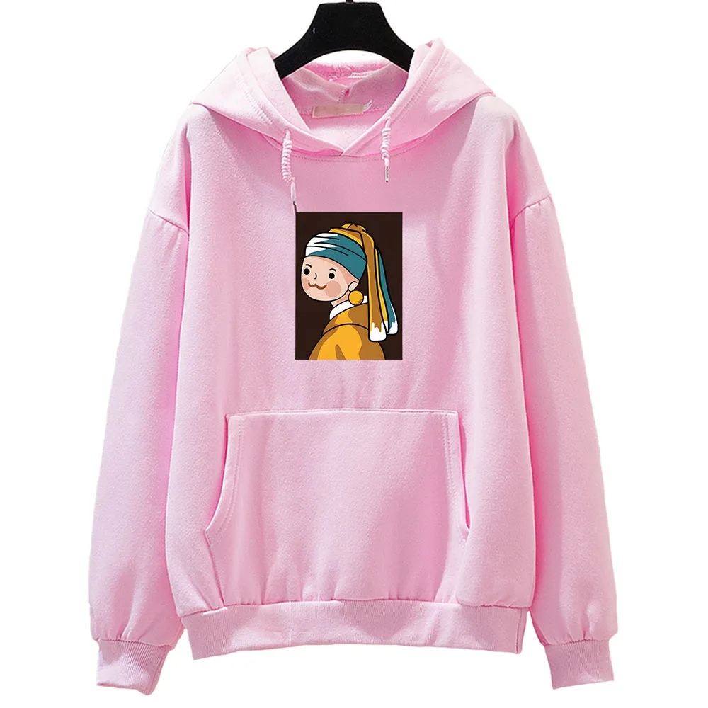 

The World Famous Painting Cartoon Hoodie Girls Kawaii/Cute Harajuku Anime Clothes Sweatshirt Printing Spring & Autumn Aesthetic